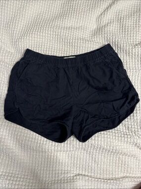 Women's Madewell Black Elastic Waist Casual Shorts